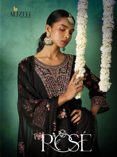 ALIZEH ROSE 7005 TO 7008 DESIGNER SALWAR SUIT WHOLESALER IN INDIA